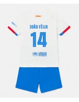 Barcelona Joao Felix #14 Venkovní dres pro děti 2023-24 Krátký Rukáv (+ trenýrky)
